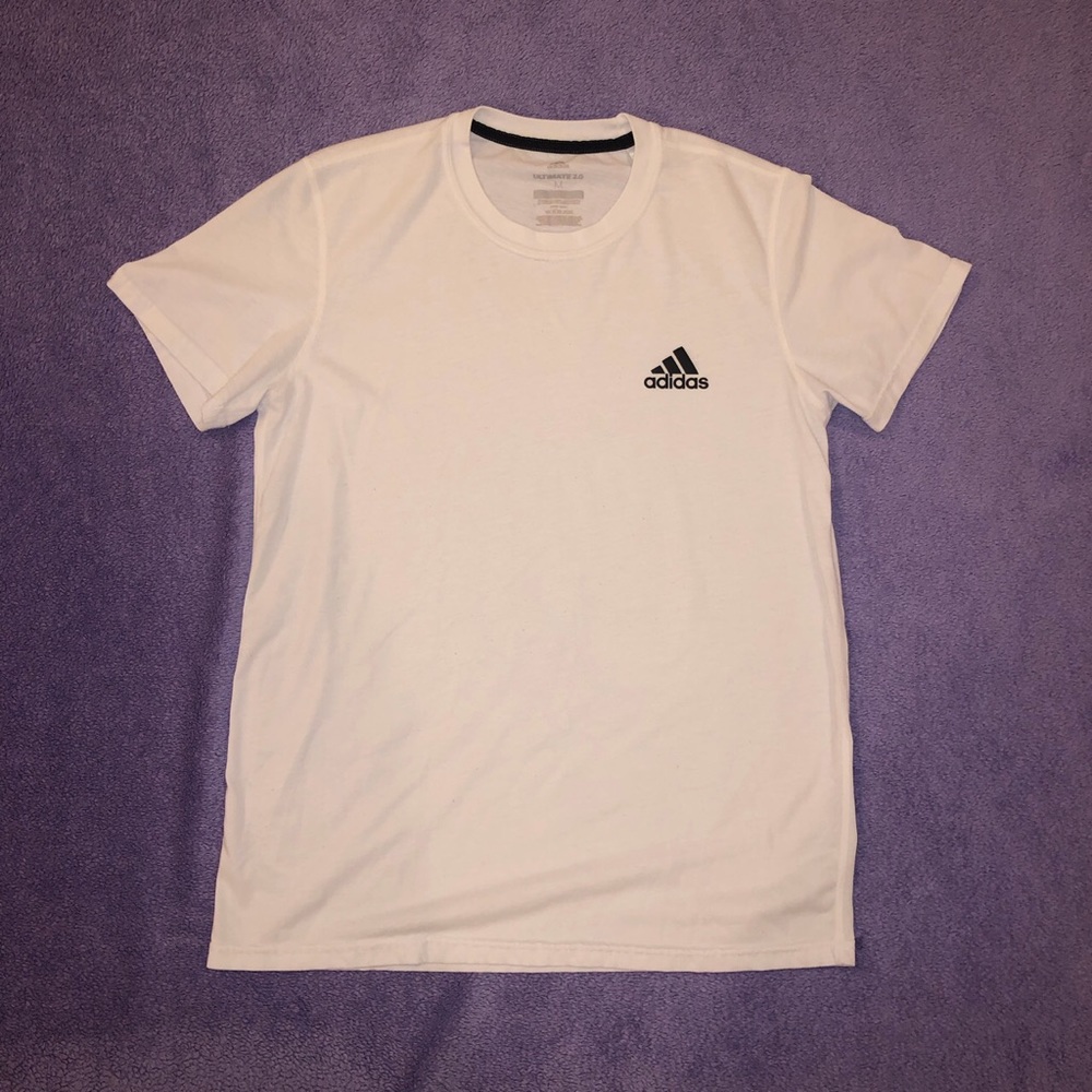 ADIDAS simple white shirt🏁